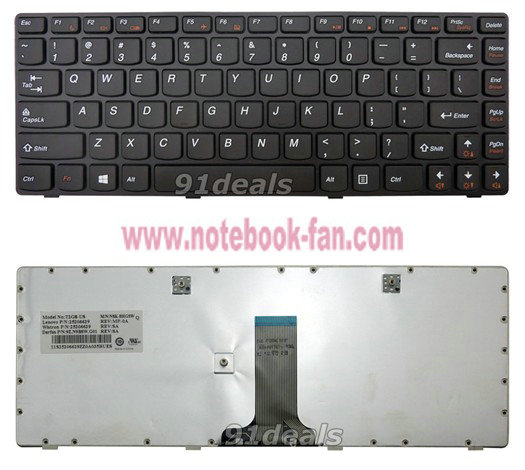 NEW IBM Lenovo IdeaPad Z480 Z485 series Black US Keyboard - Click Image to Close